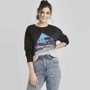 Corvette GM Licensed Graphic 100% Cotton Tee Shirt Crop Size XXL